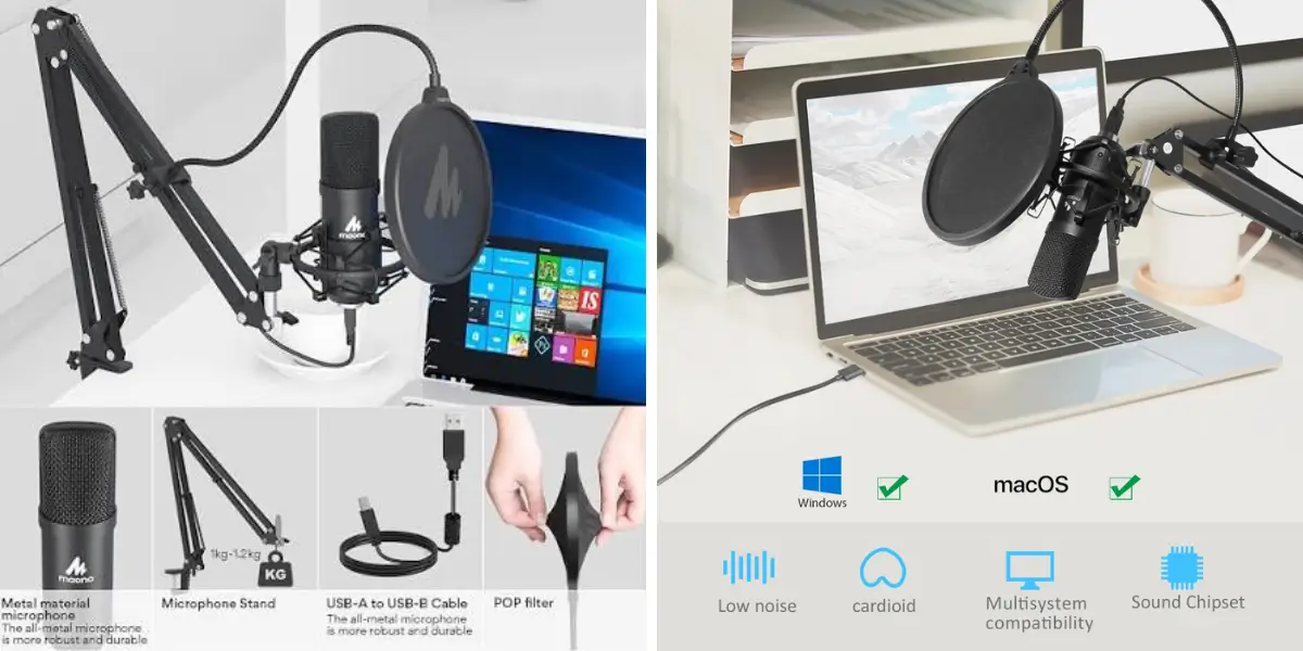 MAONO AUA04 USB Microphone Kit (4).webp